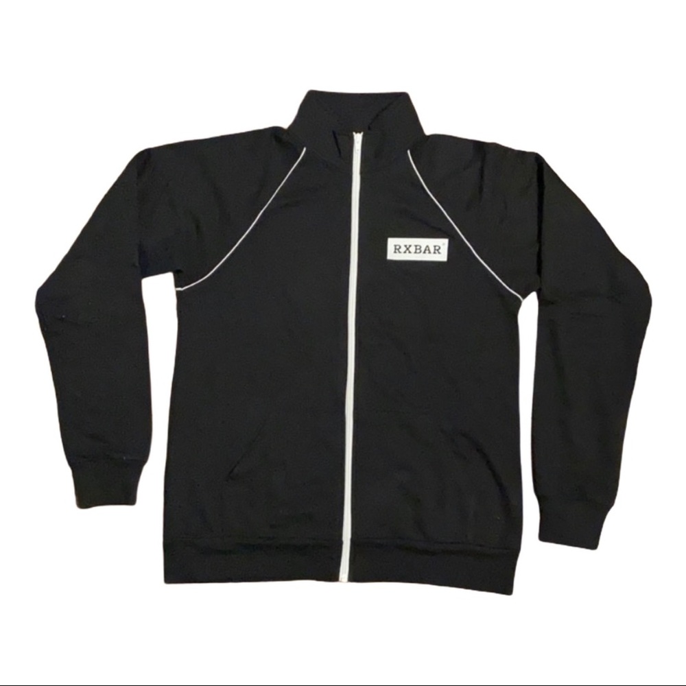 Black Zip Up RXBAR Track Jacket